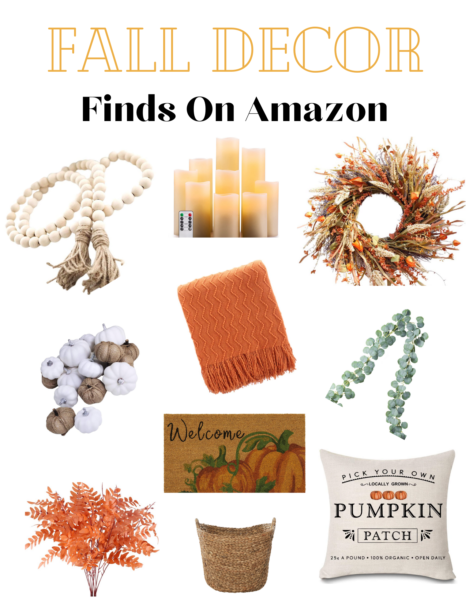 Fall Home Decor Amazon Finds 2020 - Madi Woodhouse